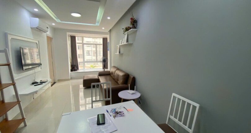 Cho thuê căn hộ Sky Garden 3. DT 56m2 nhà mới tone trắng- 2 Phòng ngủ-1wc- Giá thuê 13 Triệu/Tháng