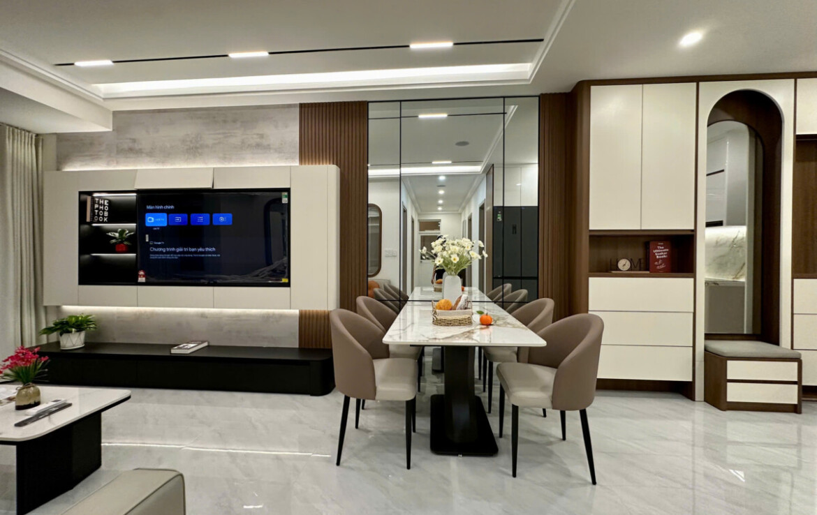 noi that dep can sky 3 ban 1170x738 - Bán căn hộ đẹp tại Sky Garden 3. DT 70m2 Nhà đẹp Mới 100%- thiết kế 3 Phòng-2wc- Nội thất như hình- Giá 6.5 Tỷ