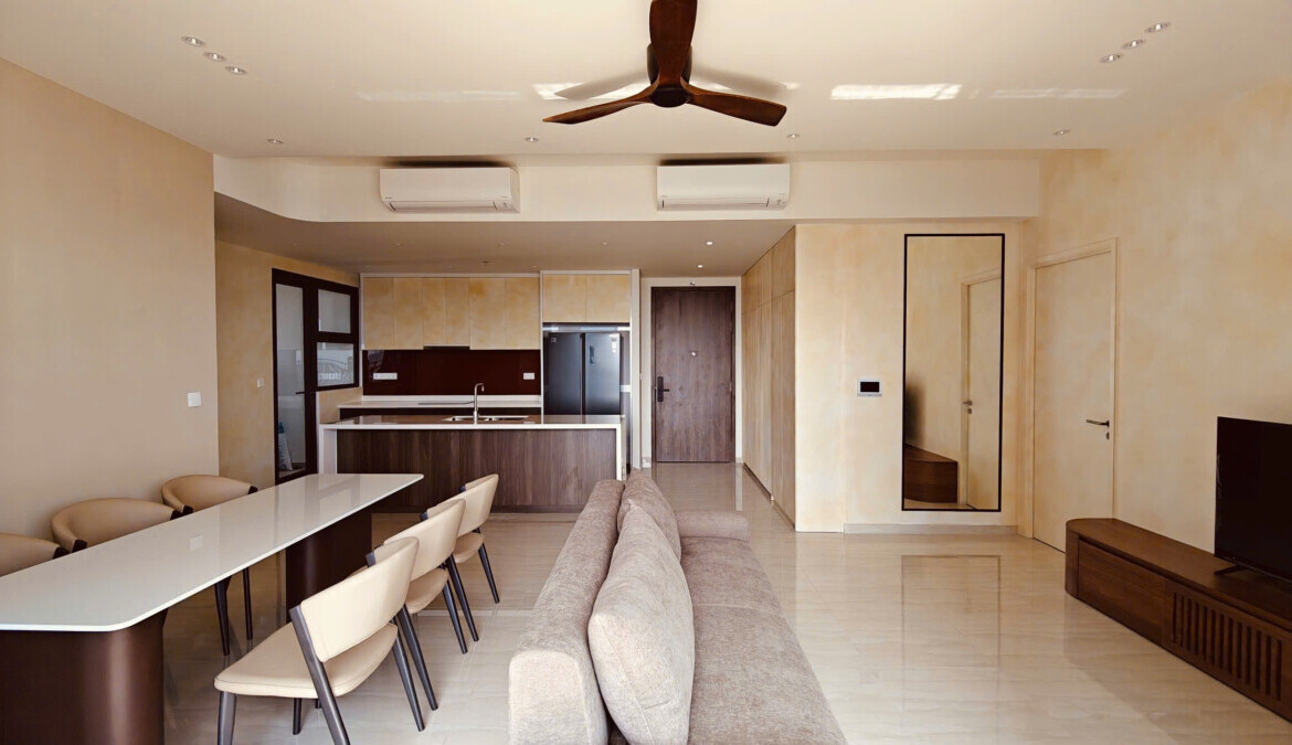 phong an ve bep sang trong 1170x675 - Giá mua bán căn hộ 3pn tháp T9 chung cư The Infiniti phường Tân Mỹ T3/2026