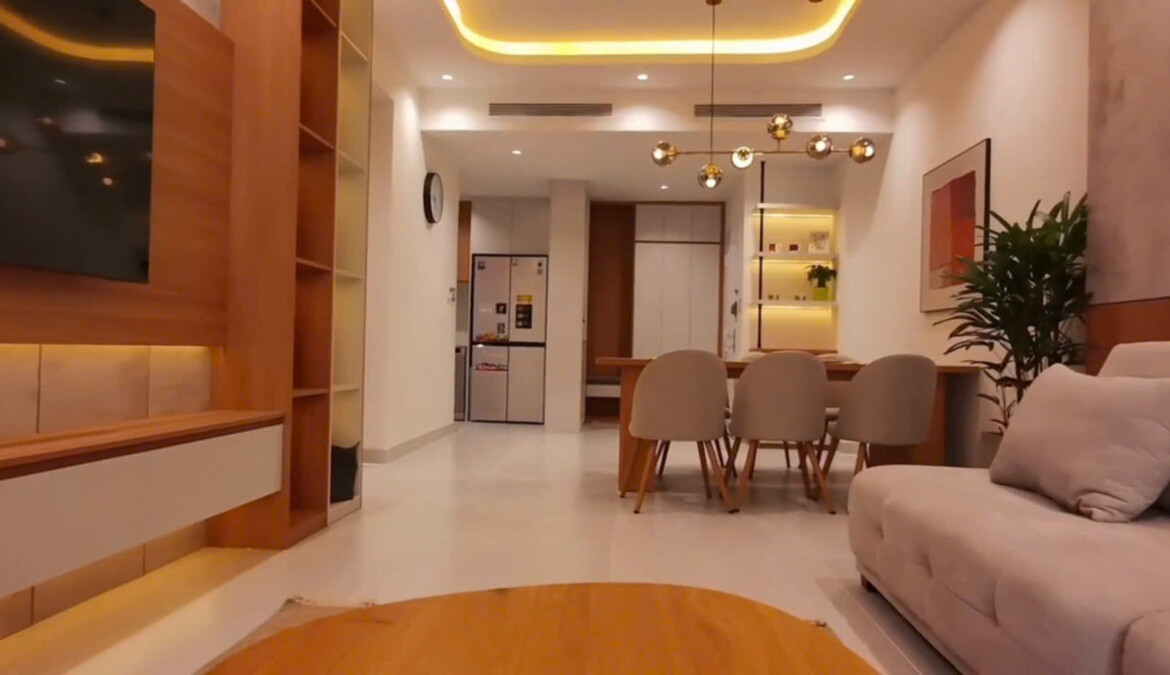 phong khach can ho ban 2 1170x675 - Giá mua bán căn hộ 3pn tòa A chung cư Mỹ Phúc Phường Tân Hưng T3/2026