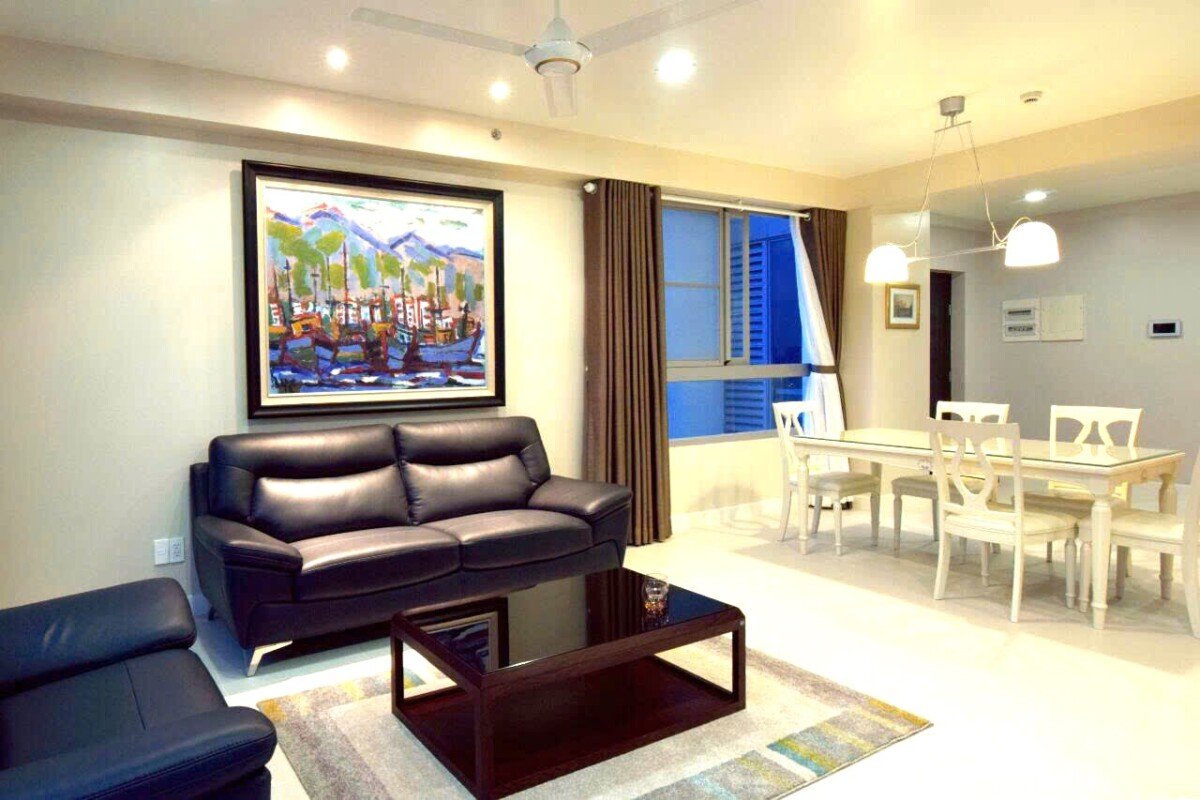 phong khach can ho ban 20 - Giá mua bán căn hộ 3pn tòa B chung cư Green Valley phường Tân Mỹ T3/2026