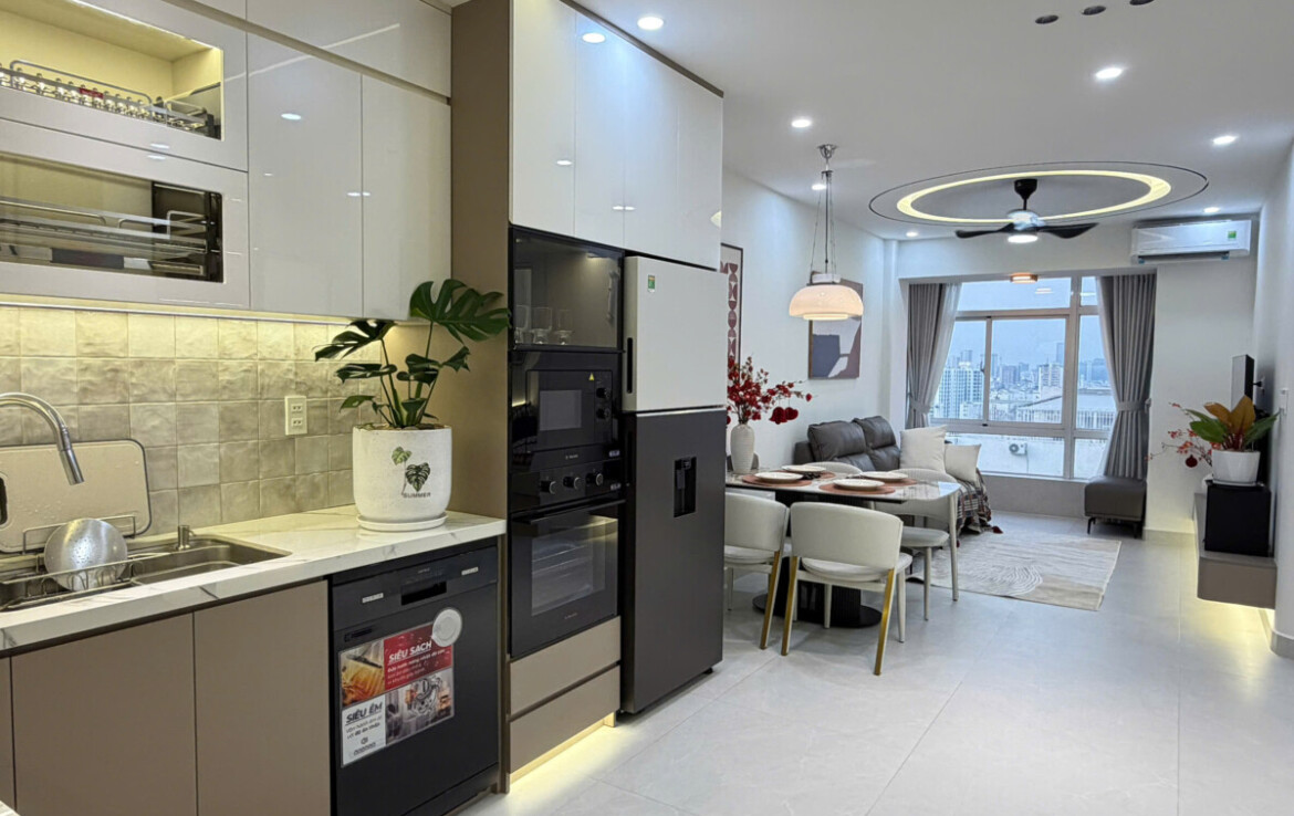 phong khach can ho can ban nhanh 1170x738 - Bán căn hộ 02pn chung cư Sky Garden 3, 5.390 tỷ, nhà mới 100%, đầy đủ nội thất.