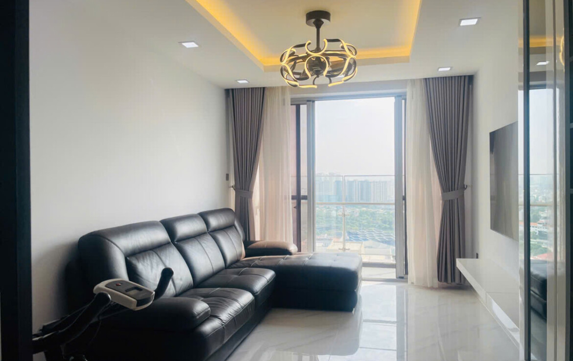 phong khach can ho cho thue 1 1170x738 - Cho thuê căn góc chung cư Scenic Valley 1, 03pn, giá 1.500usd/tháng, nhà đẹp, xem nhà dễ.