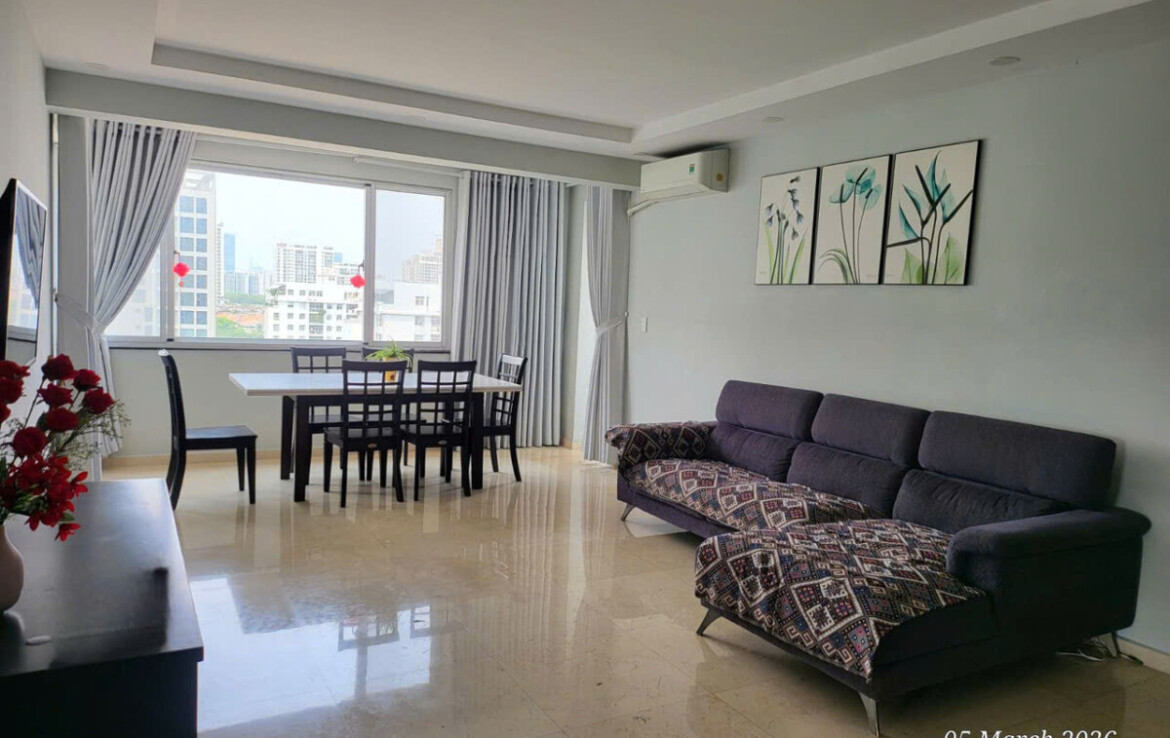 phong khach can ho cho thue 3 1170x738 - Giá cho thuê căn hộ 3pn tòa A chung cư Mỹ Khang phường Tân Mỹ T3/2026
