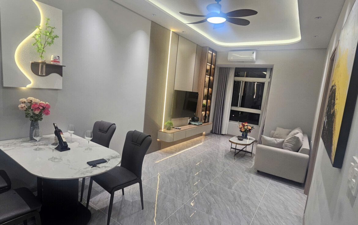 phong khach can ho cho thue 4 1170x738 - Giá cho thuê căn hộ 3pn chung cư Sky Garden phường Tân Hưng T3/2026