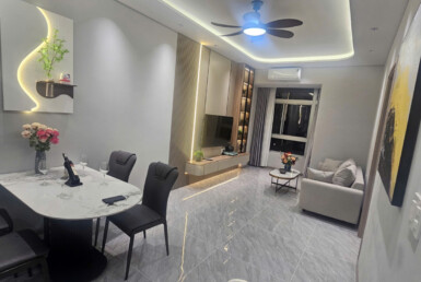 phong khach can ho cho thue 4 385x258 - Giá cho thuê căn hộ 3pn chung cư Sky Garden phường Tân Hưng T3/2026