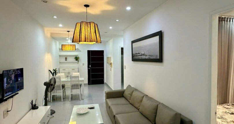 Cho thuê căn hộ Sky Garden 3. DT 56m2 Lầu cao thiết kế 1 Phòng-1wc- Nội thất như hình- Giá 12 Triệu/Tháng