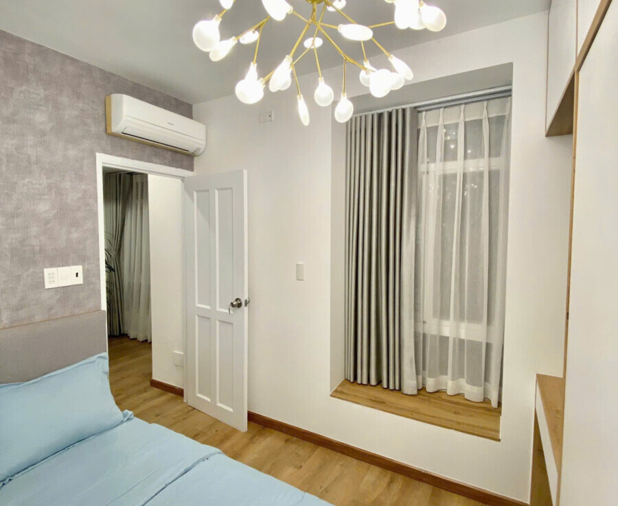 phong ngu 1 1 900x738 - Cần bán căn hộ Sky Garden 3. DT 56m2 Nhà đẹp- Đang cho thuê 14 Triệu/Tháng- 2 phòng-2wc- Giá 4.6 Tỷ