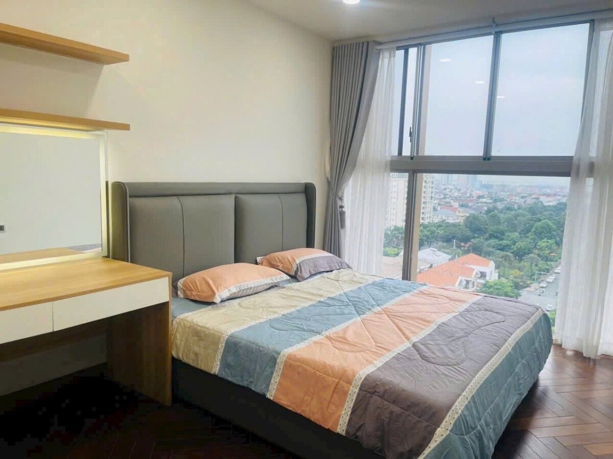 phong ngu 2 can ho dep midtown cho thue 4 - Cho thuê căn hộ Midtown Tòa M6. DT 127m2 Thiết kế 4 Phòng ngủ-3wc- Nội thất như hình- Giá 57 Triệu/Tháng