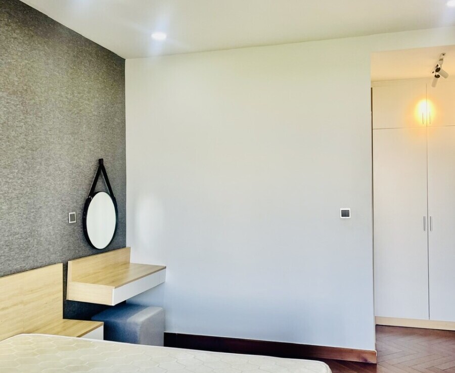 phong ngu 2 cho thue 2 900x738 - Cho thuê căn hộ Midtown Tòa M5. DT 130m2 Thiết kế 3 phòng ngủ-3wc- Rộng rãi- Giá 40 Triệu/Tháng