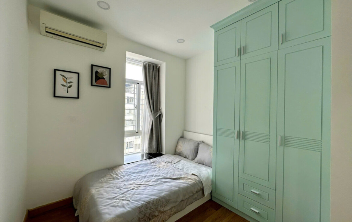 phong ngu 2 sky garden 3 cho thue 11 1170x738 - Cho thuê căn hộ đẹp tại Sky Garden 3. DT 70m2 Lầu cao- View đẹp- 2 Phòng-2wc- Nội thất đây đủ- Giá 18 Triệu/Tháng