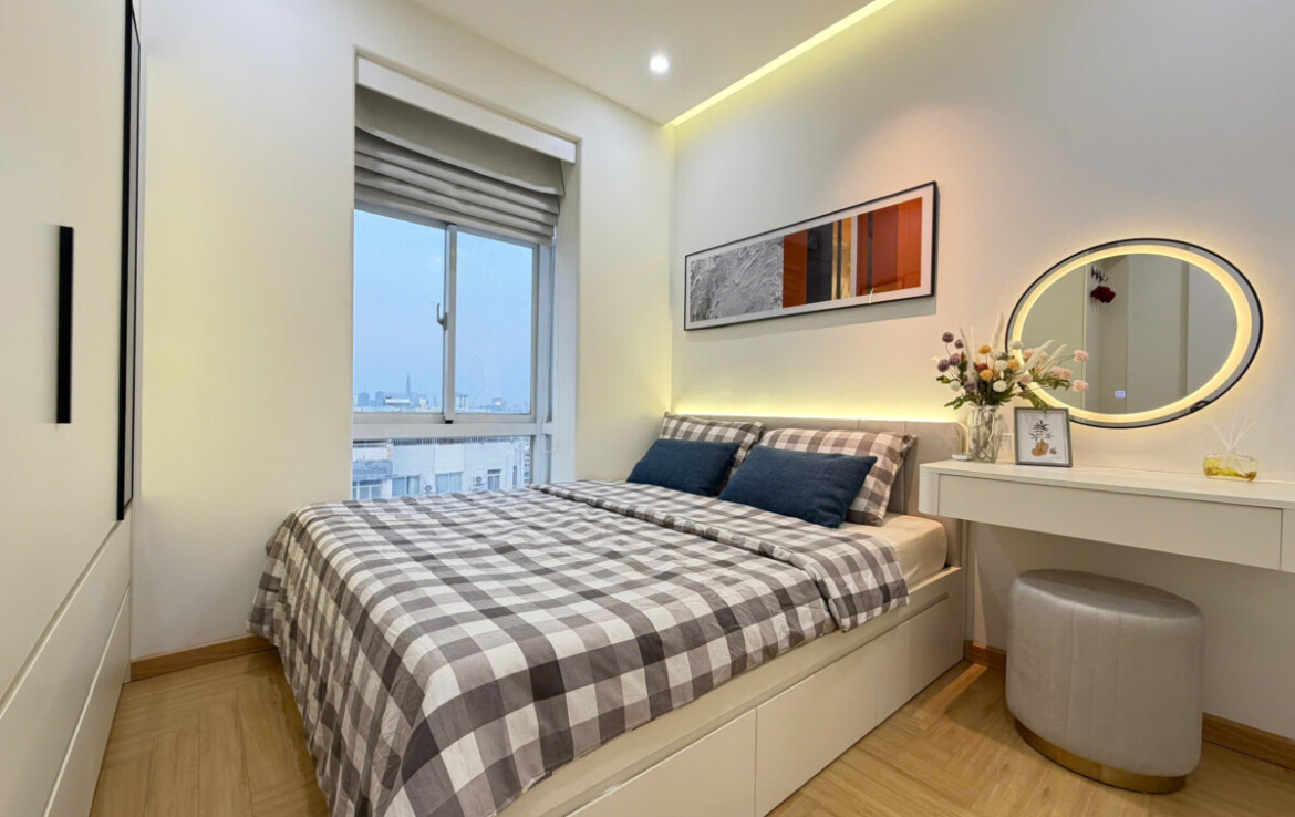 phong ngu can ho ban 2 1170x738 - Bán căn hộ 02pn chung cư Sky Garden 3, 5.390 tỷ, nhà mới 100%, đầy đủ nội thất.