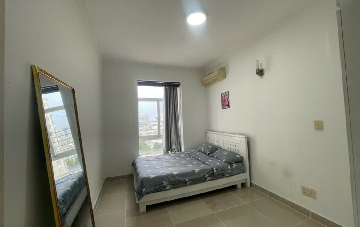 phong ngu can ho sky 3 cho thue 7 1170x738 - Cho thuê căn góc Sky Garden 3. DT 74m2 Thiết kế 2 phòng ngủ-2wc- Nội thất đầy đủ- Giá thuê 15 Triệu/Tháng