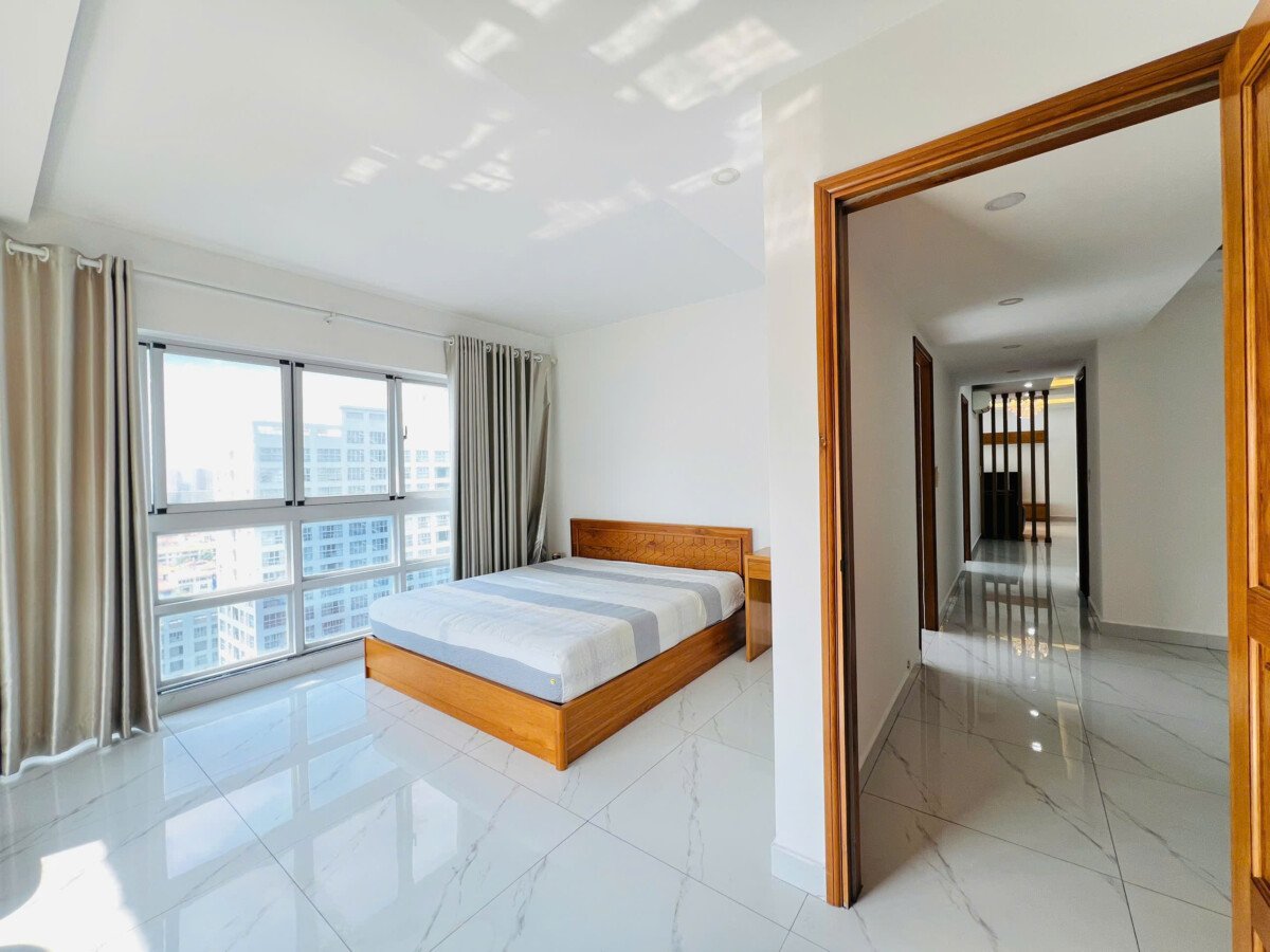 phong ngu master can ho cho thue - Giá cho thuê căn hộ 3pn số 02 tòa M chung cư Happy Valley phường Tân Hưng T4/2026