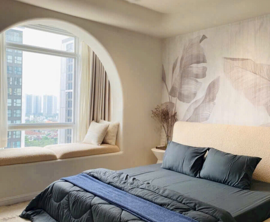 phong ngu nho 1 900x738 - Giá mua bán căn hộ 3pn chung cư Riverside Residence phường Tân Mỹ T3/2026