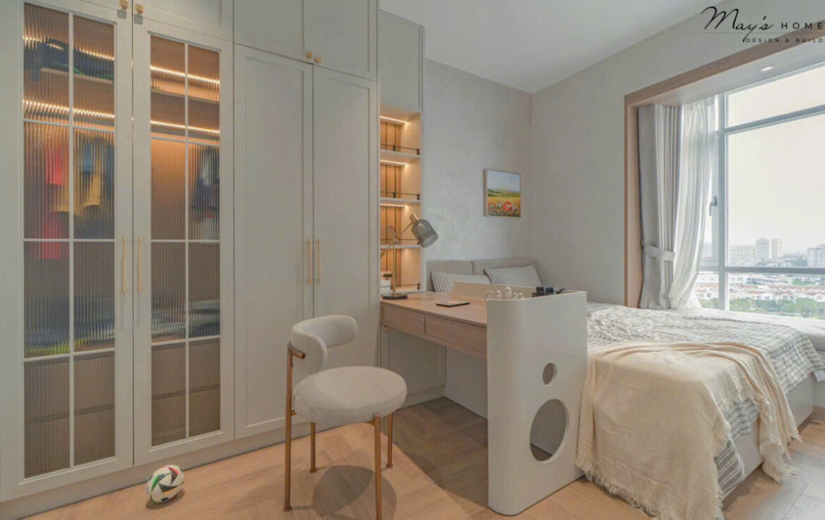 phong ngu nho 1170x738 - Giá mua bán căn hộ 3pn chung cư Riverside Residence phường Tân Mỹ T3/2026