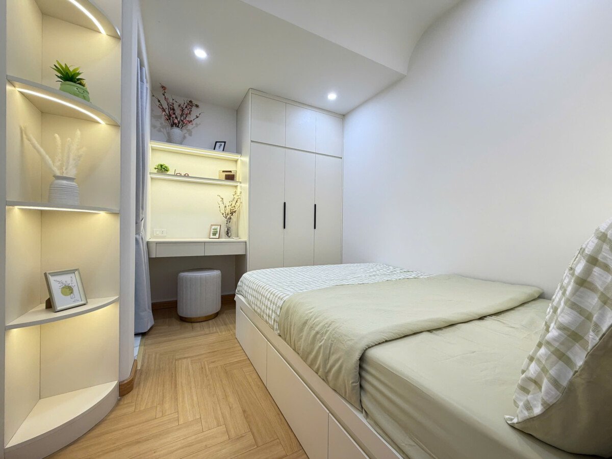 phong ngu nho can ho can ban - Bán căn hộ 02pn chung cư Sky Garden 3, 5.390 tỷ, nhà mới 100%, đầy đủ nội thất.