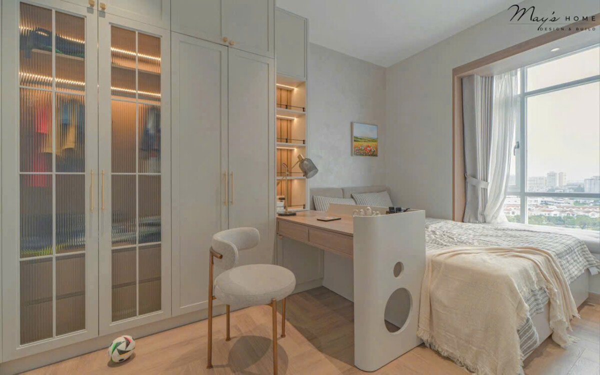 phong ngu nho - Giá mua bán căn hộ 3pn chung cư Riverside Residence phường Tân Mỹ T3/2026