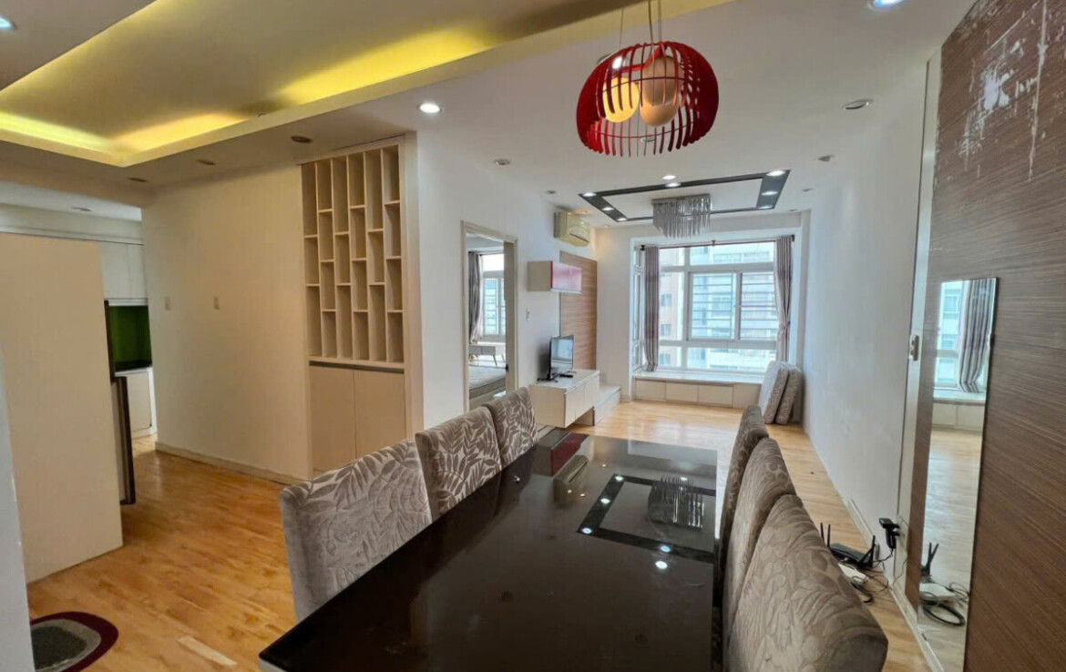 phong ngu sky garden 3 chi thue 6 7 1 1170x738 - Bán căn hộ Sky Garden 3. DT 56m2 Thiết kế 1 Phòng-1wc- Lầu cao- Cửa Nam view Bắc- Giá bán 4.650 Tỷ (TL)