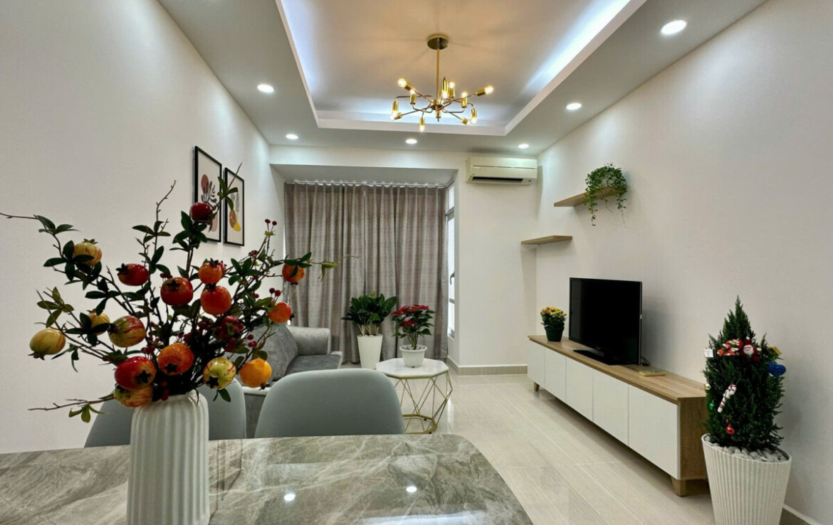 sky garden 3 cho thue 12 1170x738 - Cho thuê căn hộ đẹp tại Sky Garden 3. DT 70m2 Lầu cao- View đẹp- 2 Phòng-2wc- Nội thất đây đủ- Giá 18 Triệu/Tháng