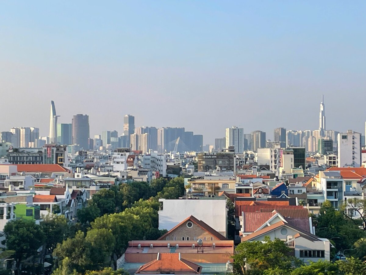 view can ho sky 3 cho thue 1 - Cho thuê căn hộ Sky Garden 3. DT 56m2 Thiết kế 2 Phòng ngủ-1wc- Nhà lầu cao view thoáng. Giá 12 Triệu/Tháng