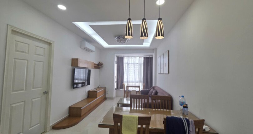 Cho thuê căn hộ Sky Garden 3. DT 68m2 Thiết kế 2 phòng ngủ-2wc- Nội thất đầy đủ- lầu cao- Giá 15 Triệu/Tháng