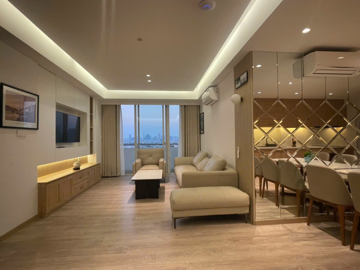 cho thue can ho grand view dep - Cho thuê căn hộ Grand View A. DT 118m2 Nhà đẹp-Mới- Đầy đủ nội thất- 3 Phòng-2wc- Giá thuê 42 Triệu/Tháng