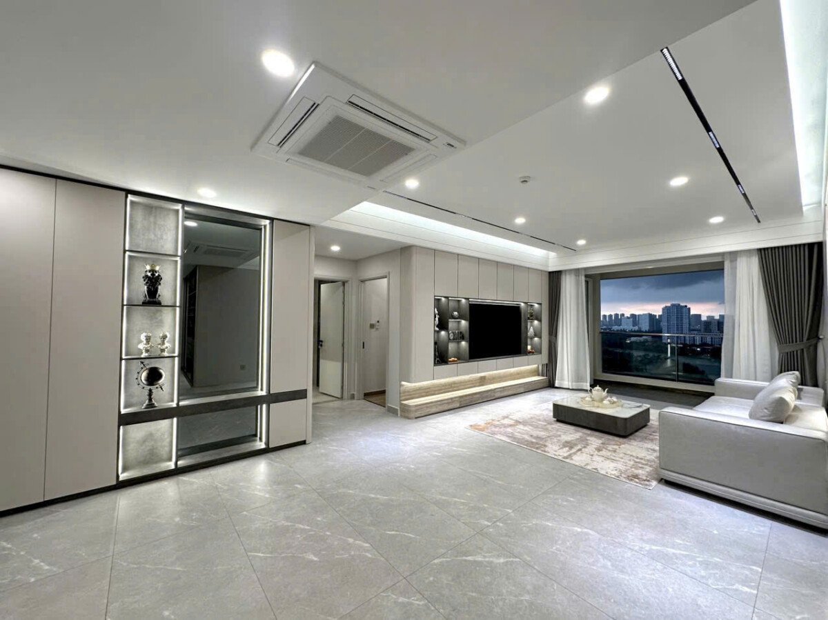 goc phong khach can ho - Giá mua bán căn hô 3pn chung cư Riverside Residence phường Tân Mỹ T4/2026