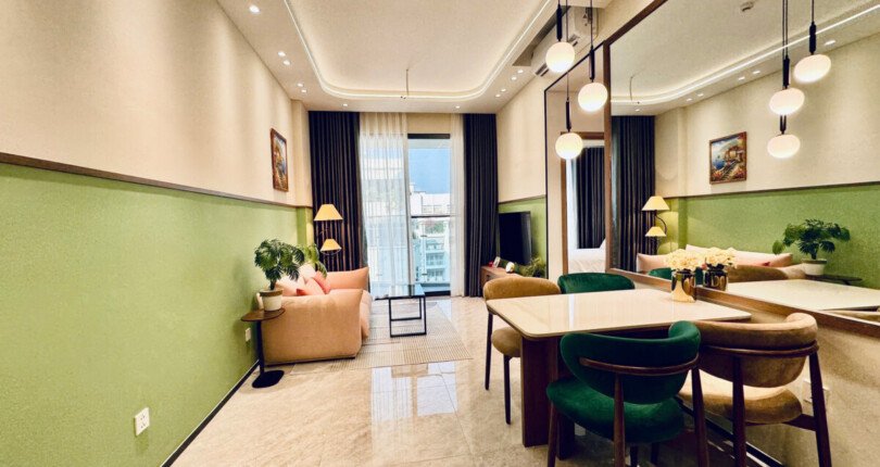 Cho thuê căn hộ 02pn, chung cư The Aurora, nhà mới, nội thất đầy đủ, giá 29tr/tháng.