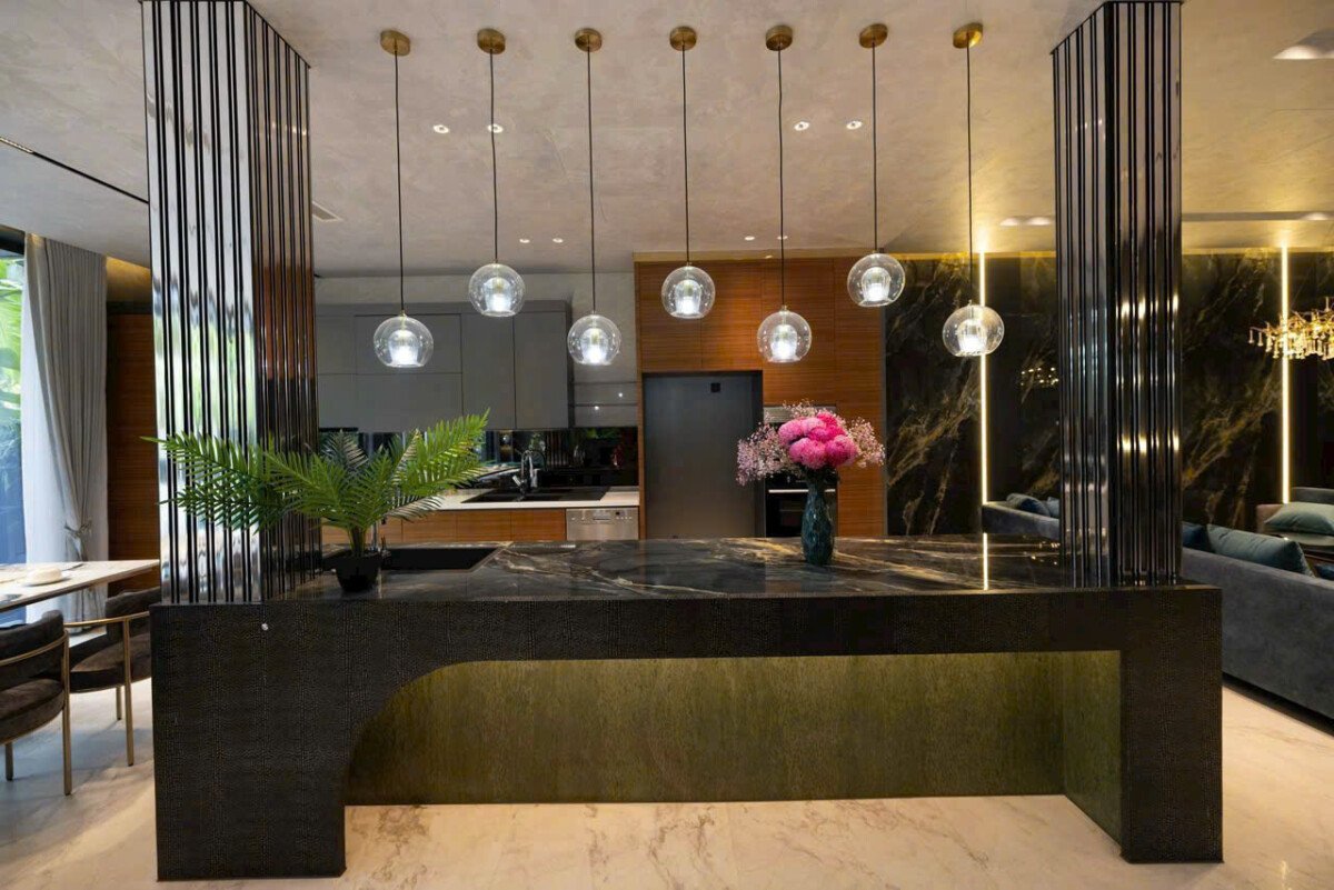 khong gian bep sang trong - Giá mua bán nhà Biệt thự đơn lập mặt đường Nguyễn Đổng Chi Hưng Thái 2 Phường Tân Hưng T4/2026