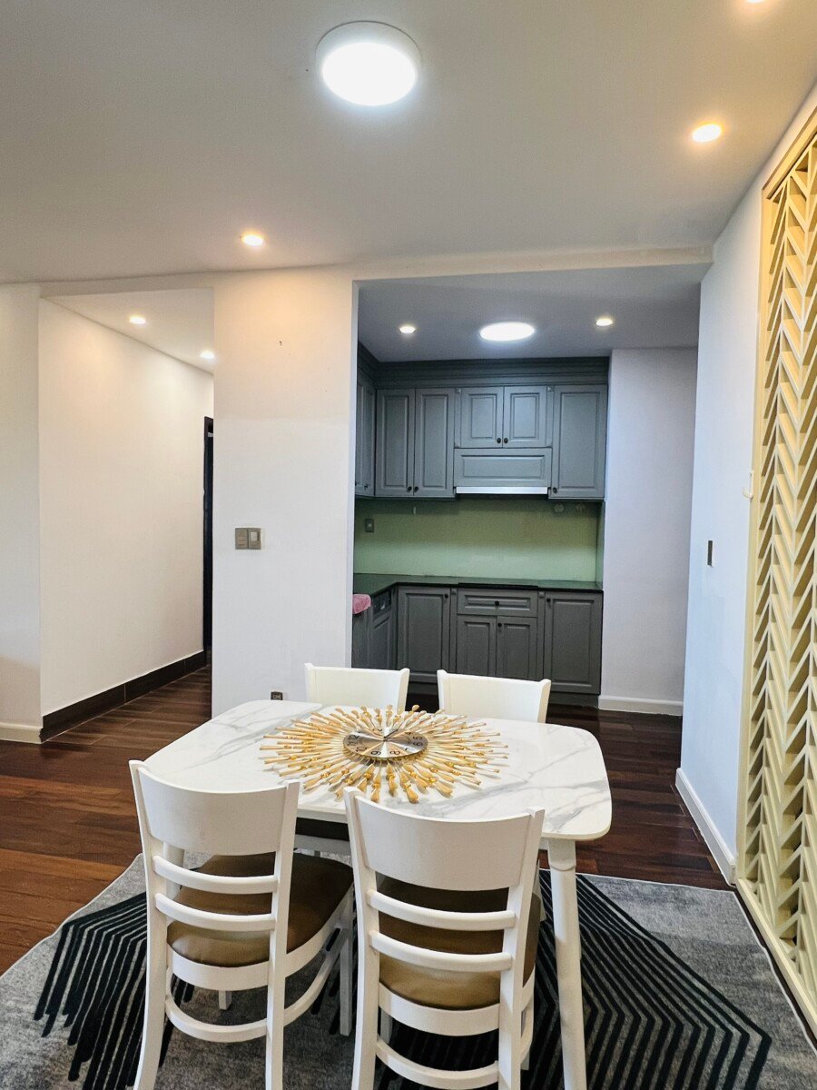 khu vuc phong an va bep - Giá mua bán căn hộ 3pn tòa C chung cư Green View phường Tân Mỹ T4/2026