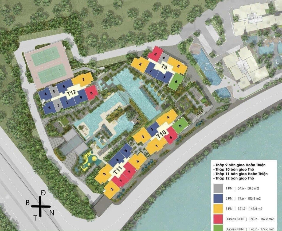 mat bang vi tri can ho ban 1 - Giá mua bán căn hộ Duplex 3pn chung cư The Infiniti phường Tân Mỹ T4/2026