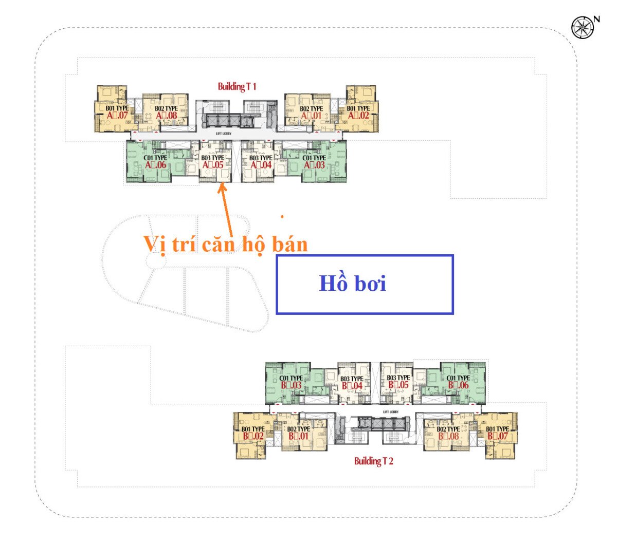 mat bang vi tri can ho ban - Giá mua bán căn hộ 2pn số 05 tòa A chung cư Cardinal Court phường Tân Mỹ T4/2026