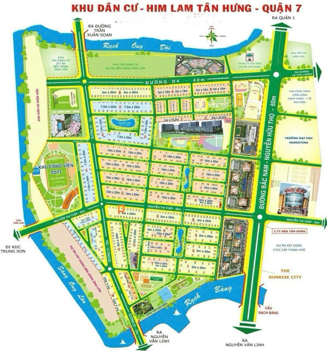 mat bang vi tri dat nen ban - Giá mua bán cặp đất nền mặt đường Nguyễn Thị Thập kdc Him Lam Tân Hưng T4/2026