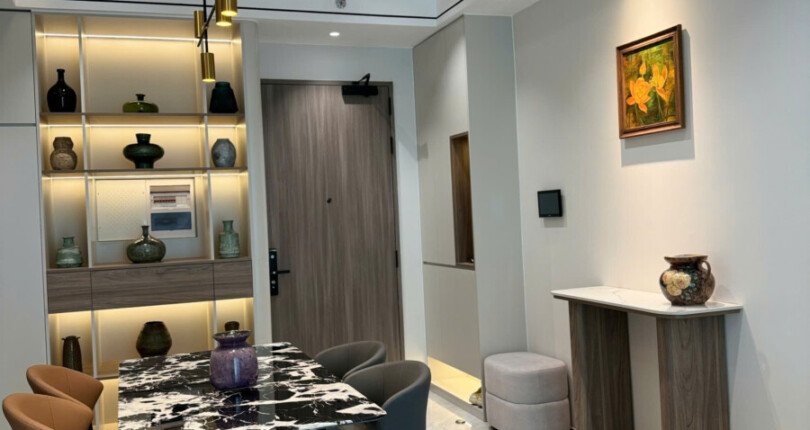 Cho thuê gấp căn hộ chung cư The Aurora Phú Mỹ Hưng,02pn, giá cho thuê 32tr/tháng.