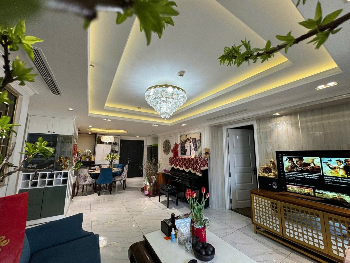 phong khach can ho ban 27 - Giá mua bán căn hộ 3pn tòa A chung cư Nam Phúc Le Jardin phường Tân Mỹ T4/2026