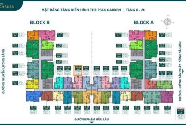 Giá mua bán căn hộ 2pn tòa A chung cư The Peak Garden phường Tân Mỹ T4/2026