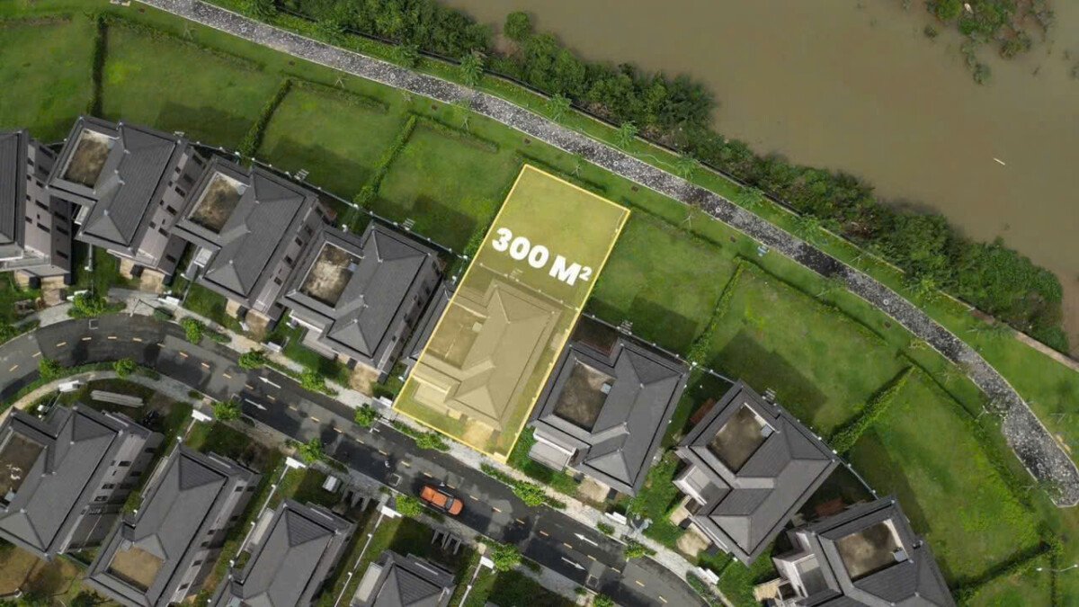 vi tri nha ban lien ke song - Bán dinh thự đơn lập mặt sông 600m2 A1-12A kdc Zeitgeist Nhà Bè giá 69 tỷ