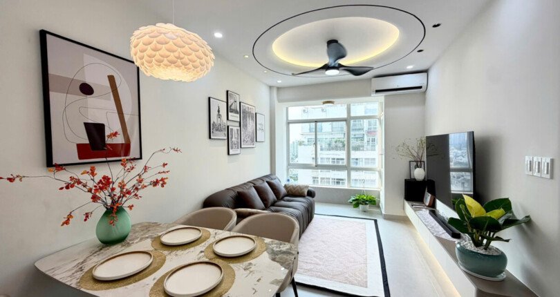 Bán nhanh căn hộ đẹp tại Sky Garden 3. DT 56m2 Thiết kế 2 Phòng-1wc- Nội thất mới 100%- Giá 5.350 Tỷ