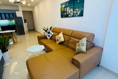 Cho thuê căn góc Sky Garden 3. DT 74m2 thiết kế 3 Phòng ngủ-2wc- Nội thất đầy đủ-Nhà mới- Giá 19 Triệu/Tháng