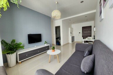 Cho thuê căn hộ Sky Garden 3. DT 70m2 Thiết kế 2 Phòng ngủ-2wc- Nội thất đầy đủ- Lầu cao- Giá 18 Triệu/Tháng