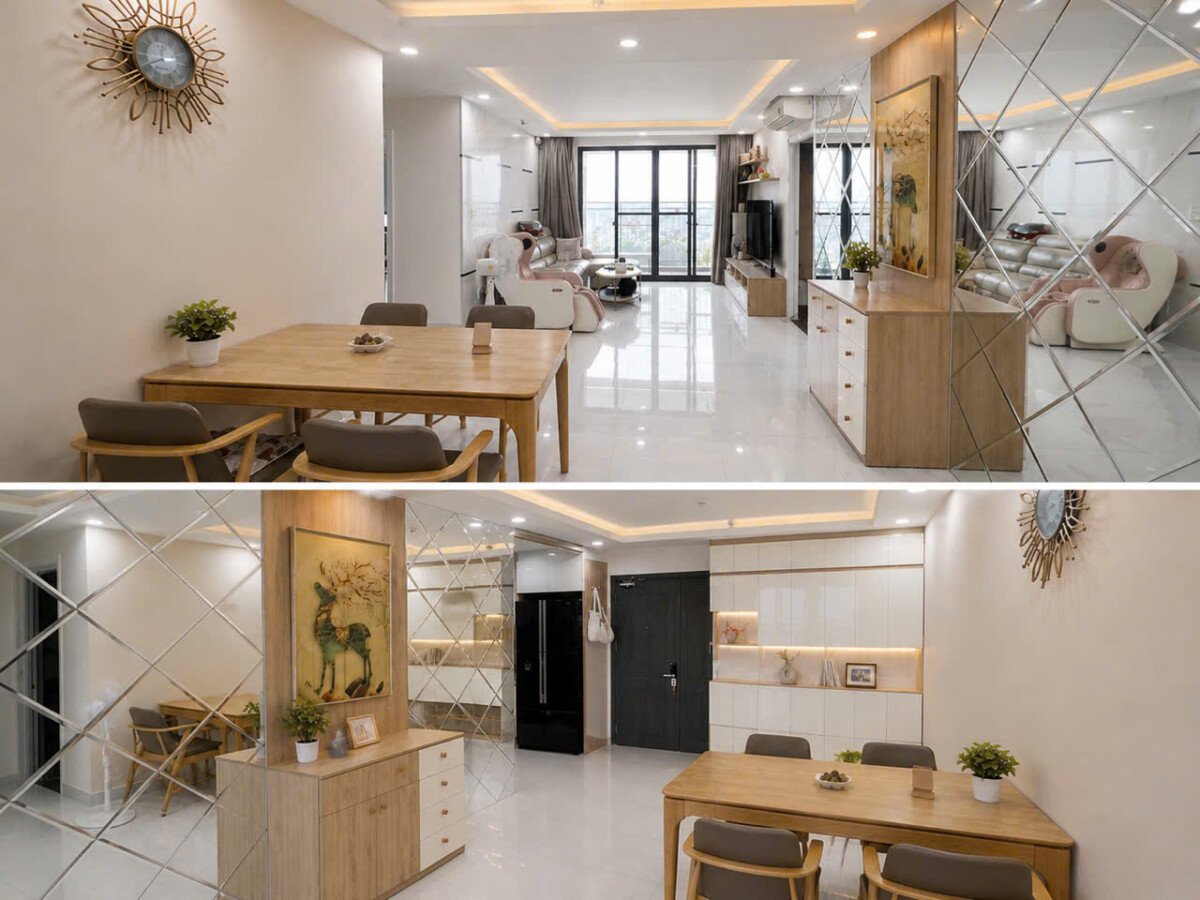 hinh anh phong khach can ho cho thue - Giá cho thuê căn hộ 3pn tòa A chung cư Nam Phúc Le Jardin phường Tân Mỹ T5/2026