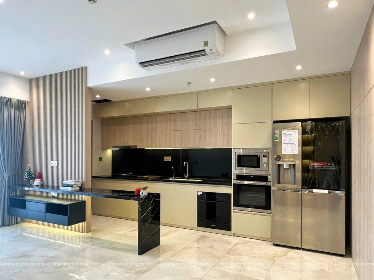 khong gian bep rong rai 6 - Giá mua bán căn hộ 3pn tòa B chung cư Ascentia phường Tân Mỹ T5/2026
