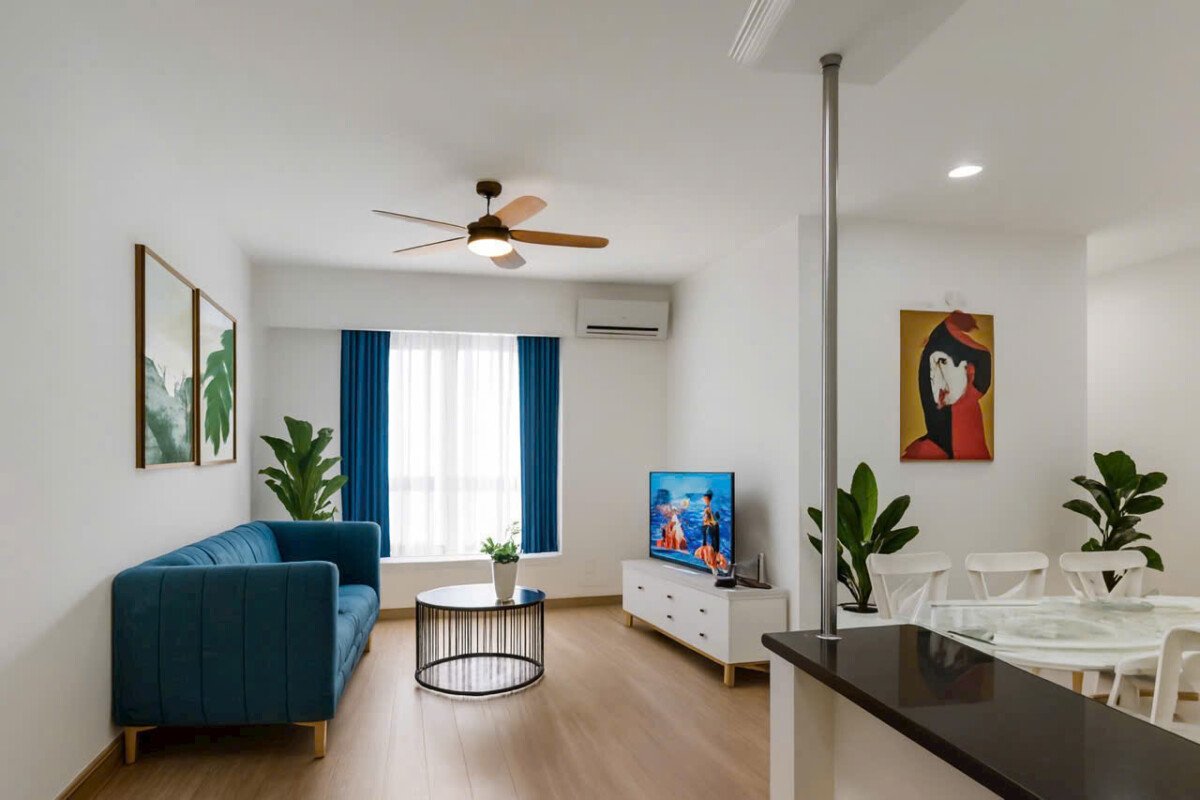 nha dep sky 2 cho thue - Cho thuê căn hộ Sky Garden 2. DT 88m2 Thiết kế 3 phòng-2wc- Nội thất đầy đủ- Giá thuê 18 Triệu/Tháng