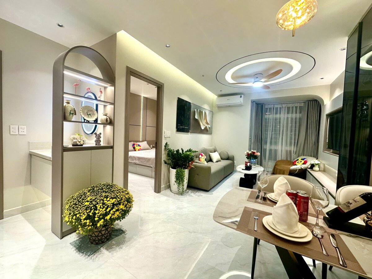 phong khach can ho can ban nhanh 1 - Bán căn hộ chung cư Sky Garden 2, 71m2, giá 5.850 tỷ, nhà đẹp, nội thất cao cấp.