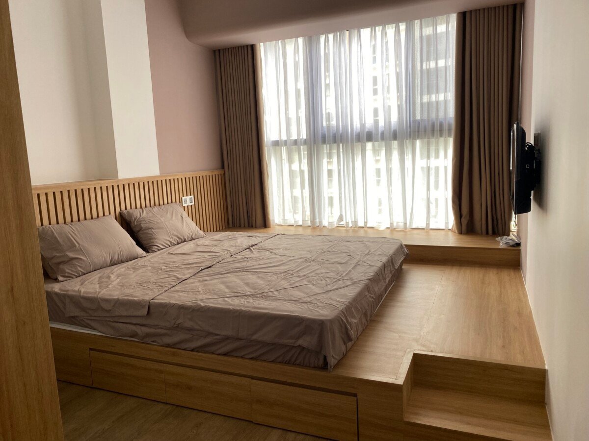 phong ngu 2 can midtown cho thue - Cho thuê căn hộ Midtown Tòa M7. DT 84m2 Nhà đẹp thiết kế 2 Phòng ngủ-2wc- Nội thất đầy đủ- Giá 26 Triệu/Tháng