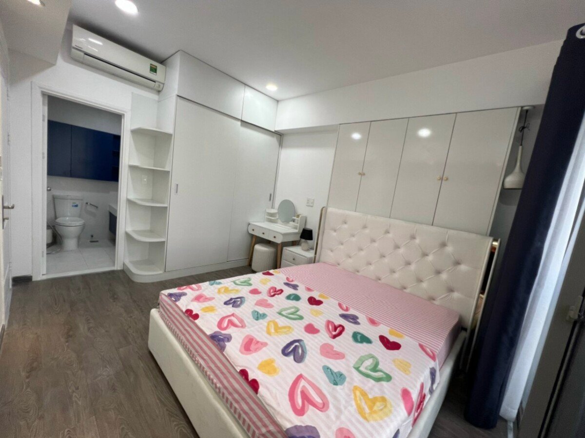 phong ngu nho can ho ban 9 - Cho thuê căn hộ chung cư Hưng Phúc 1, 02pn, giá 18tr/tháng, đầy đủ nội thất.
