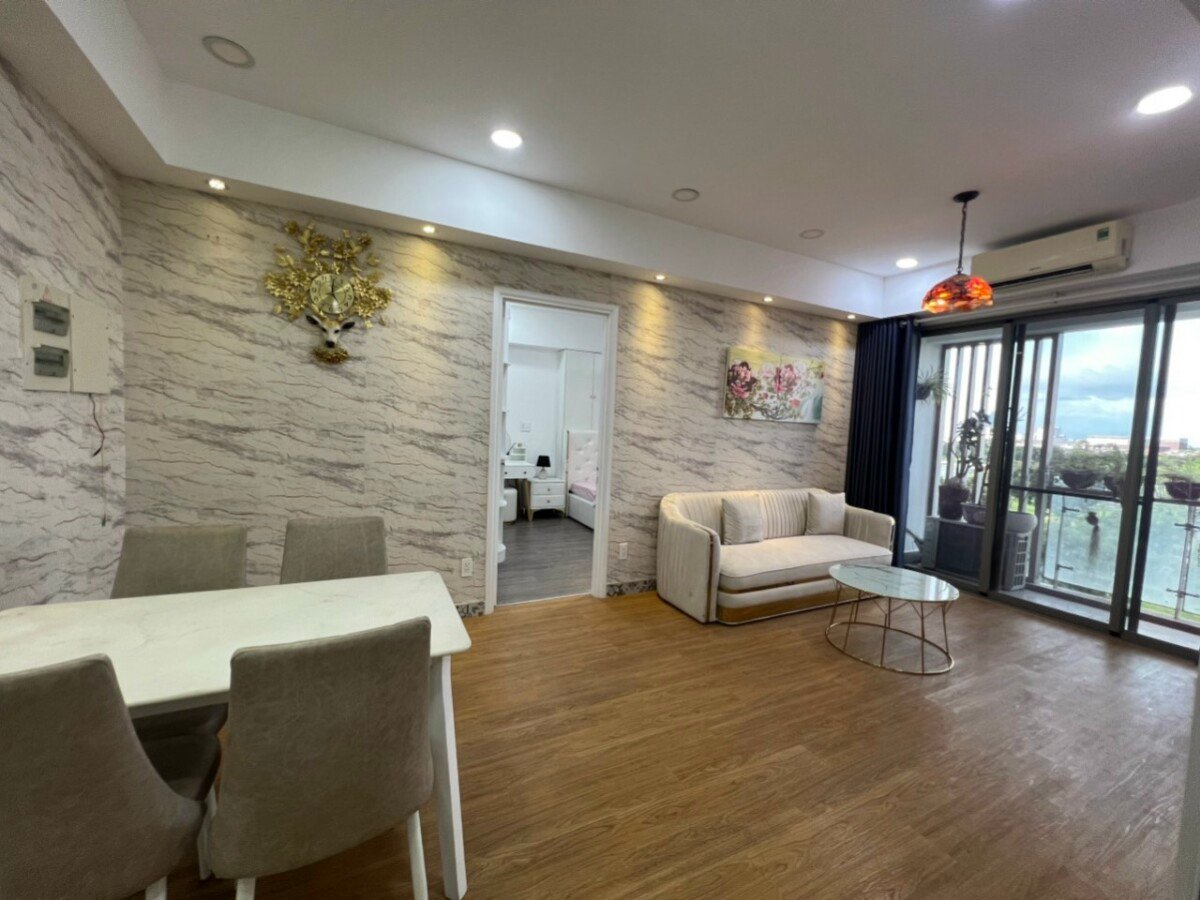 toan phong khach can ho ban - Cho thuê căn hộ chung cư Hưng Phúc 1, 02pn, giá 18tr/tháng, đầy đủ nội thất.