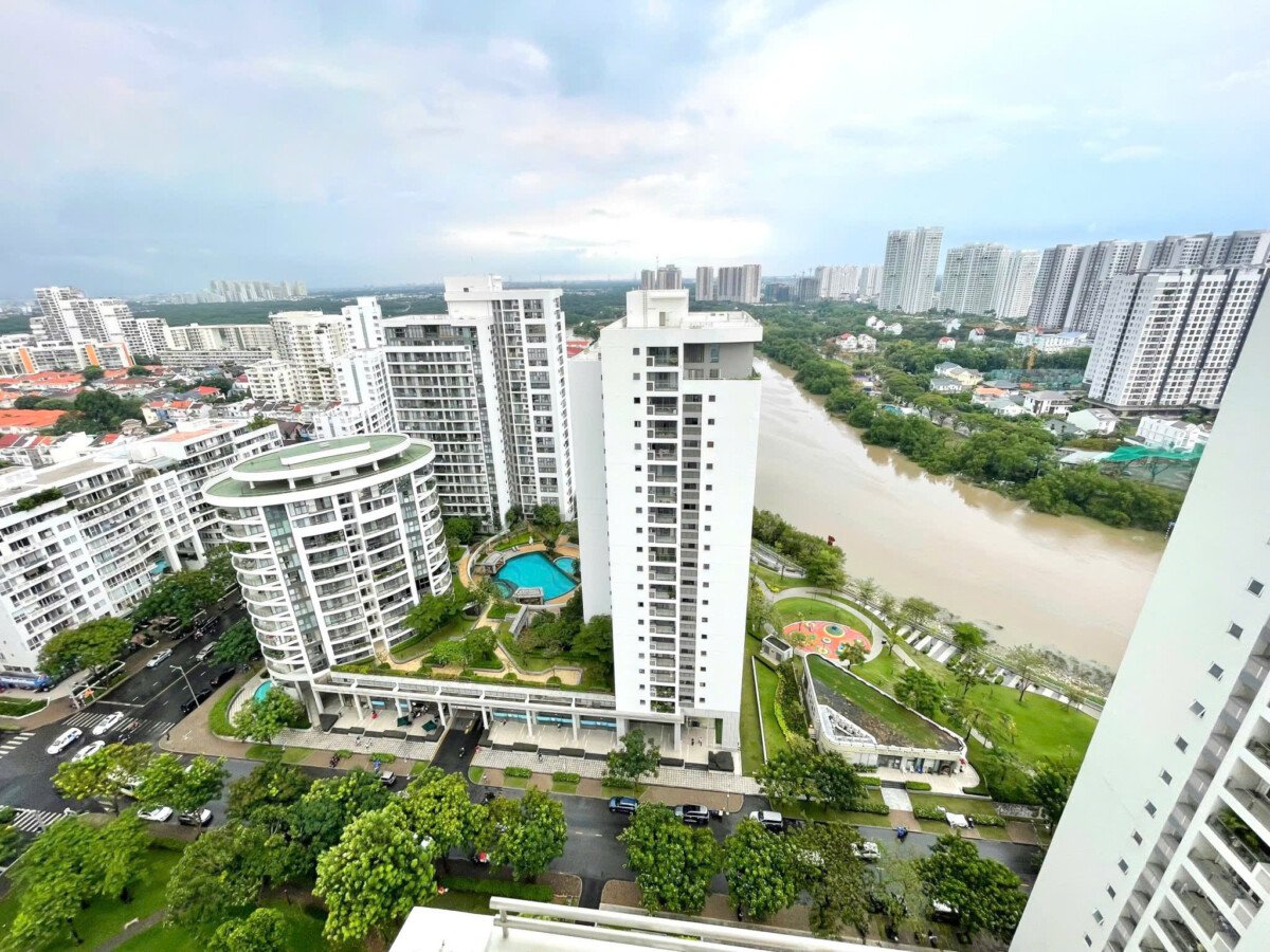 vi tri can ho toa b lau 23 view thoang mat - Giá cho thuê căn hộ Penthouse 4pn tòa B chung cư Riverpark Residence phường Tân Hưng T5/2026