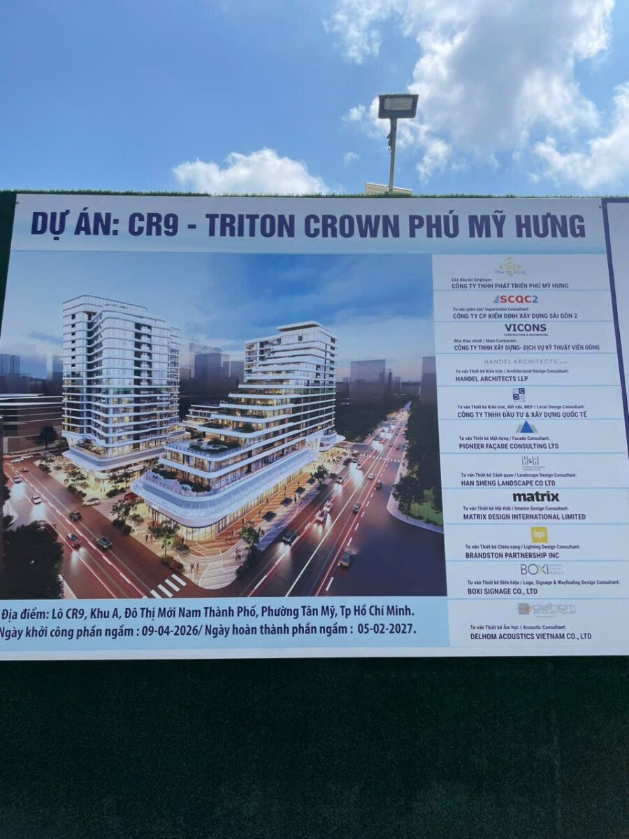 vi tri du an toa lac tren lo dat cr9 - Giá mua bán căn hộ 5pn tòa A chung cư Triton Crown phường Tân Mỹ T6/2026